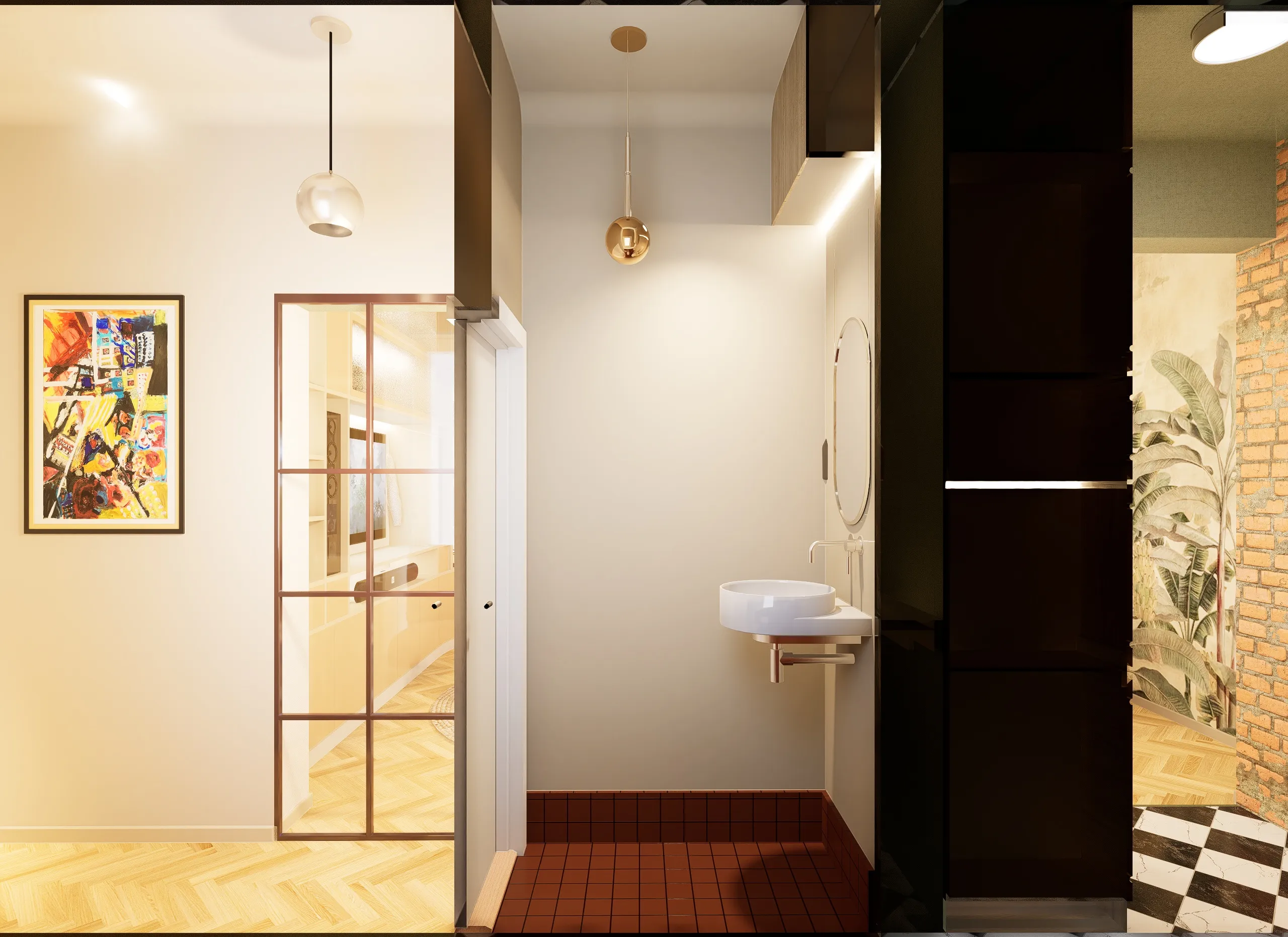 Vedere de ansamblu a apartamentului