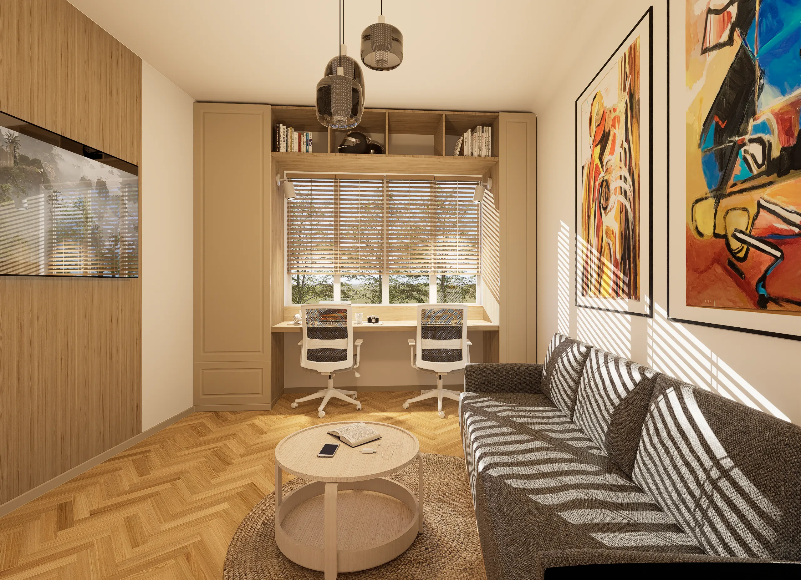 Hol cu oglinzi și pantofar cu băncuță